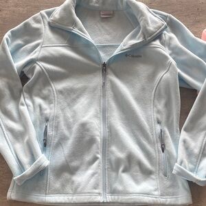 Columbia  Soft Blue and pink Fleece Hoodie size large. Two for the price of one